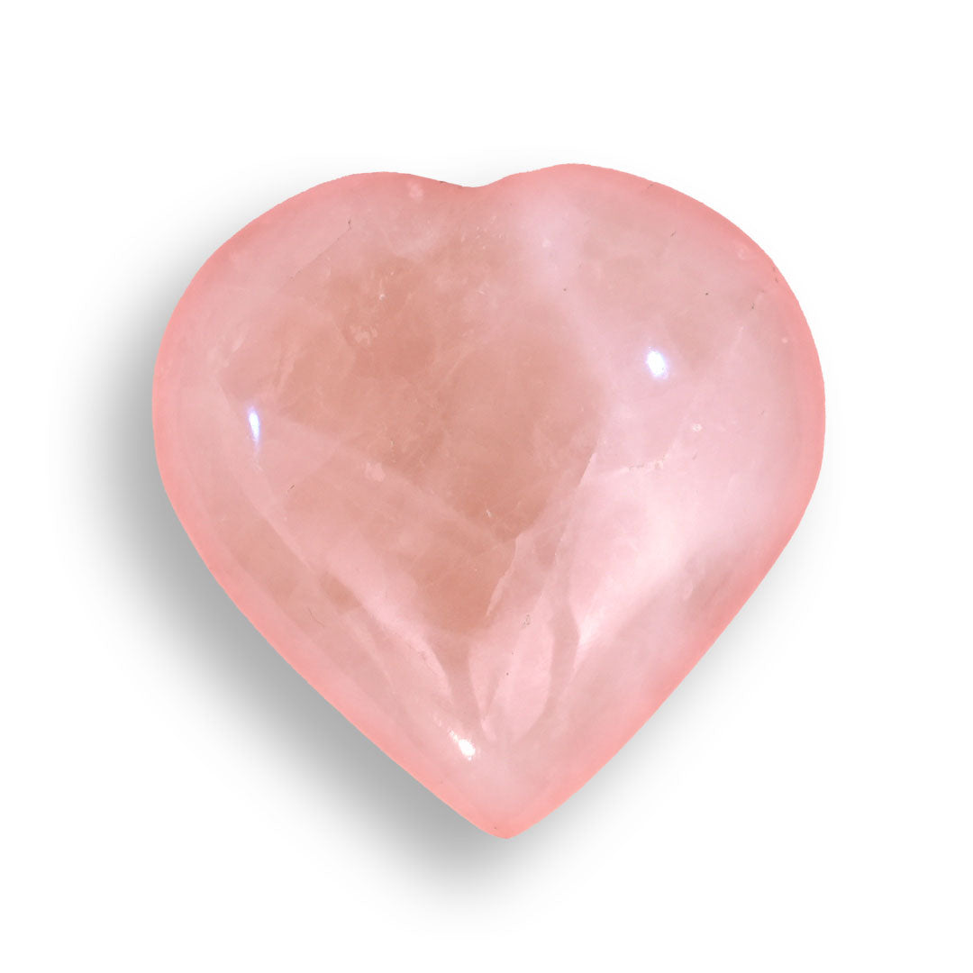 Pink Heart Rose Quartz for Love and Nurture