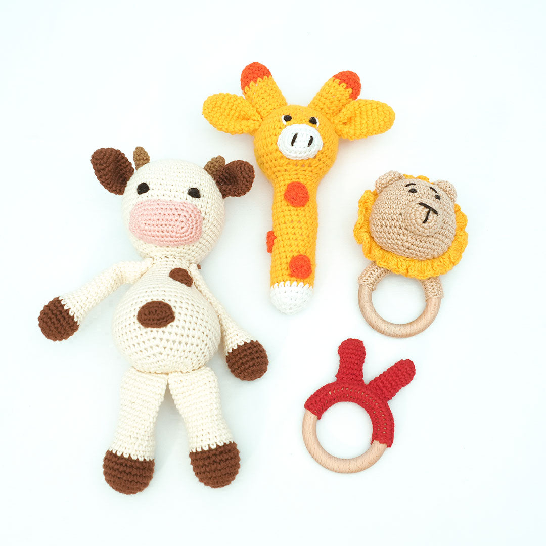 Happy Animals Toy Gift Box (Set of 4)