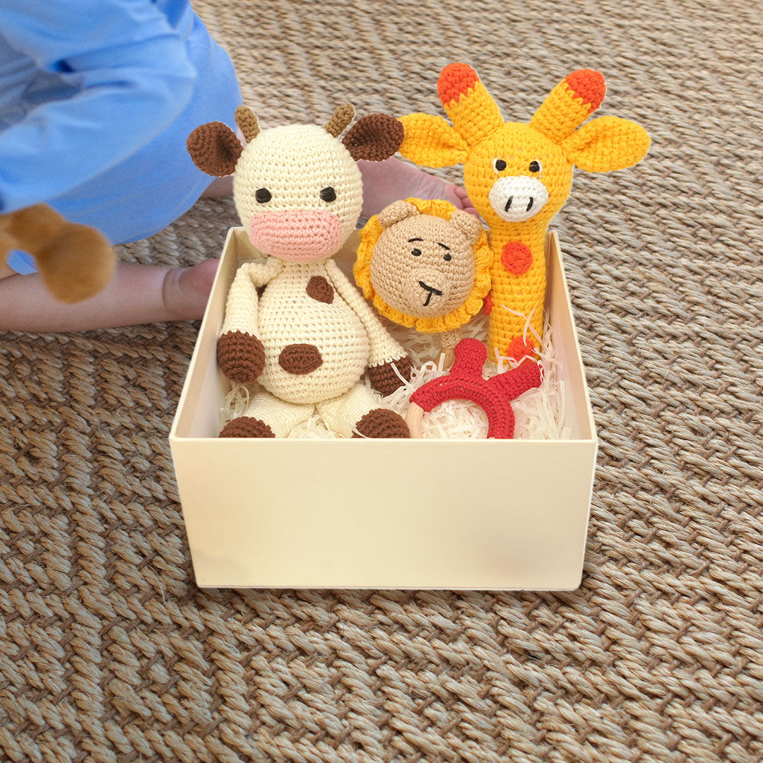 Happy Animals Toy Gift Box (Set of 4)