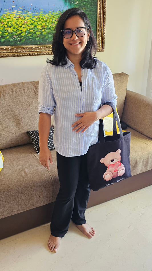 Stylish Black Mama Bear Bag