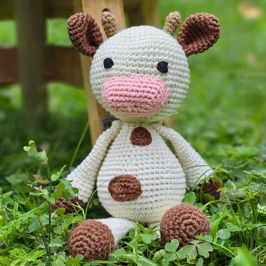 Cute Cow Crochet Soft Toy