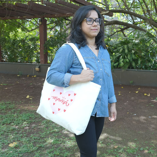 Everyday-use White Mama Bag